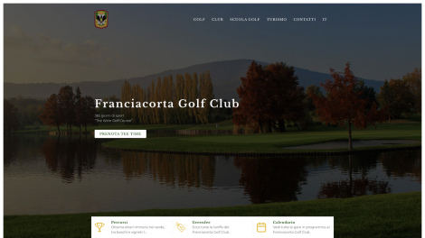 Franciacorta Golf Club - Sito web su misura Deco srl