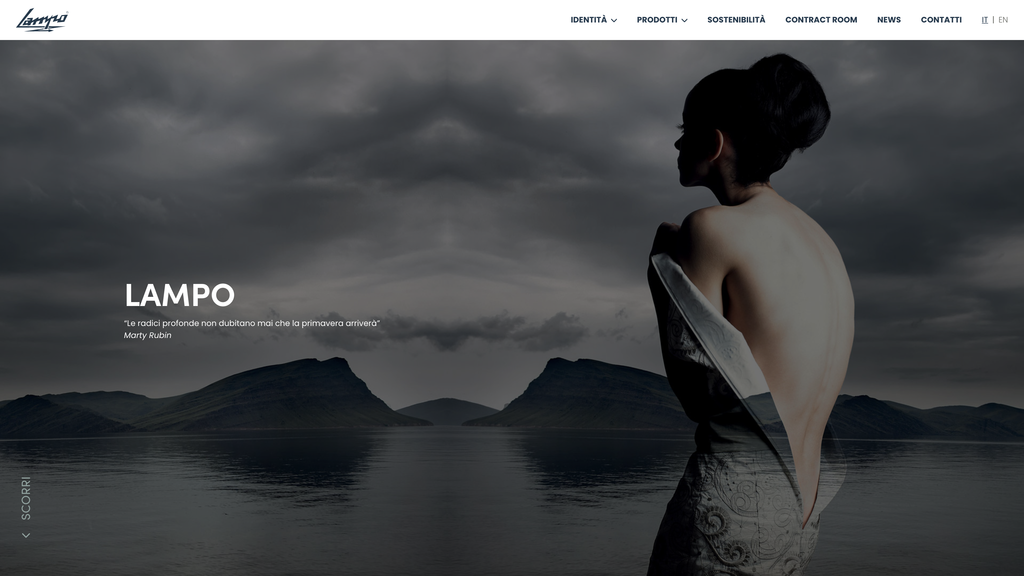 Lampo by Ditta Giovanni Lanfranchi spa - Sito web su misura Deco srl
